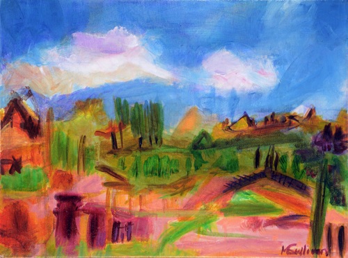In The Valley   12"  x  16"